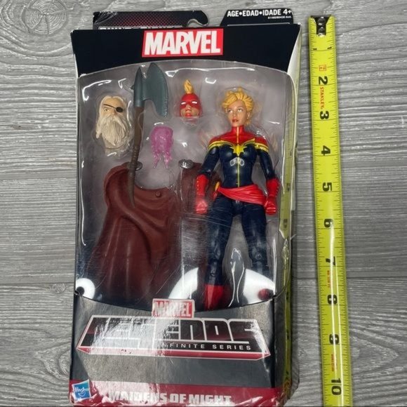 Avengers Marvel Legends Allfather Captain Marvel Action Figure Maidens of Might - Picture 7 of 8